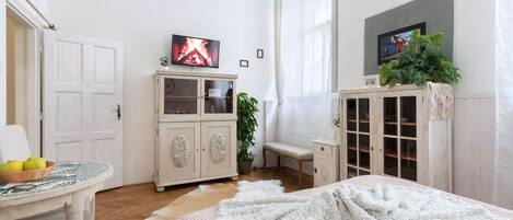 1 間睡房、熨斗/熨衫板、Wi-Fi、床單