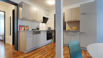Basic-Apartment, Nichtraucher | Eigene Küche | Mini-Kühlschrank, Mikrowelle, Herdplatte, Espressomaschine