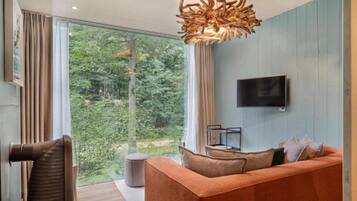 Smart-tv en een open haard