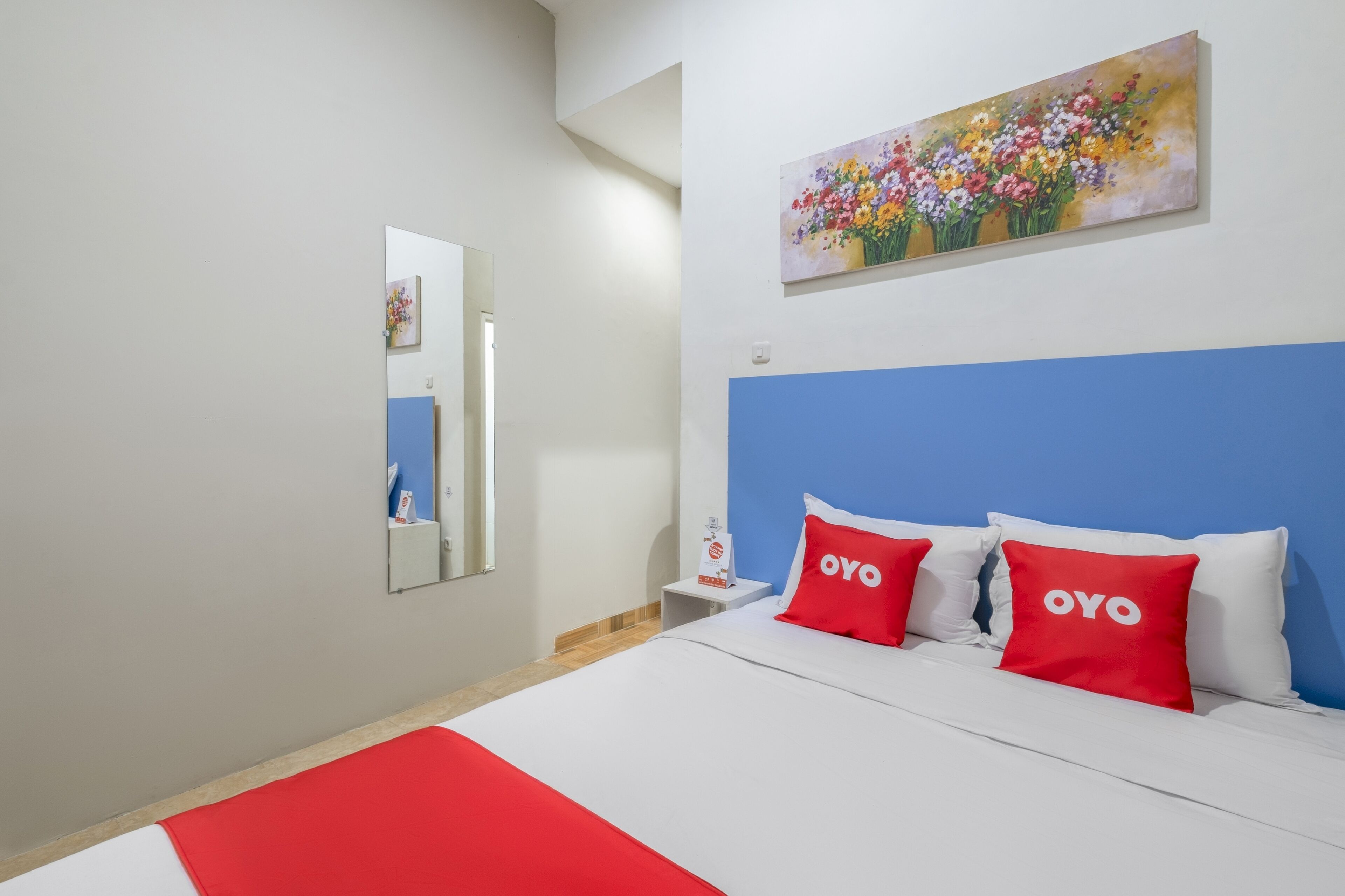 スタンダード ダブルルーム | ノートパソコン用作業スペース、WiFi (無料)、ベッドシーツ