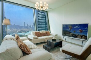 Apartment | Living area - Dubai Skyline Sunset Retreat (Dubai)
