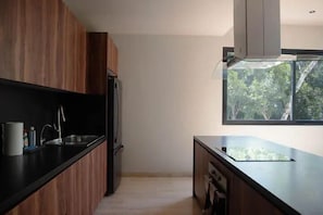 Superior Penthouse, 3 Bedrooms, Private Pool, Pool View (Attha A2) | Private kitchen | Fridge, microwave, oven, stovetop