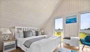 2 bedrooms, iron/ironing board, free WiFi, bed sheets - Meerweh - infrared sauna, bathtub, shower, fireplace, terrace, parking lot (Olpenitz)