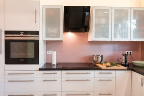 Fridge, oven, stovetop, dishwasher