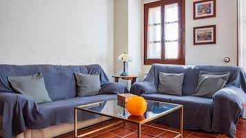 Een televisie, een open haard en videogames