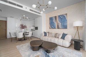 Living area - Nasma Holiday Homes - Palace Residences (Dubai)