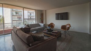 Apartment | Living area - Polanco 3BR - Sleeps 10, Parking- Elevator-laundry (Mexico City)