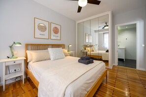 1 makuuhuone, silitysrauta/-lauta, ilmainen Wi-Fi