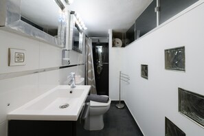 Shower, hair dryer