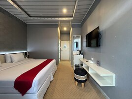 Habitación Deluxe doble | Escritorio, espacio para trabajar con un portátil, wifi gratis
