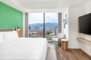 Vue sur la ville depuis l’hébergement