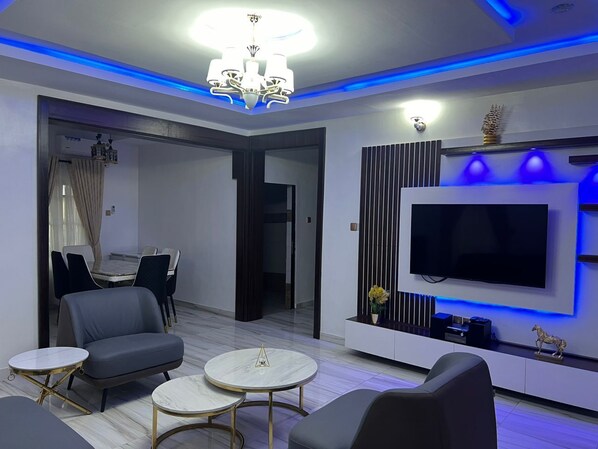 Apartment, 3 Bedrooms, Executive Level | Living area - PeaceCourt Apartments (Lagos)