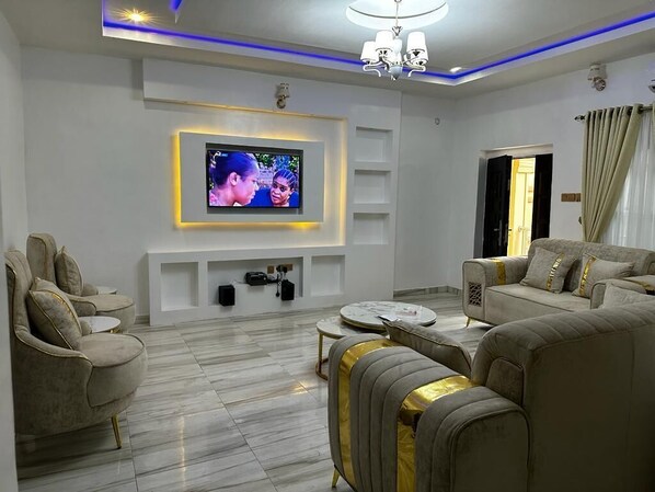 Apartment, 2 Bedrooms, Balcony | Living area