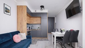 Apartment, 1 Bedroom, Balcony | Living room - Cozy Laszkiewicza Apartment by Renters (Kraków)