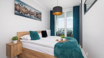 1 غرفة نوم وملاءات أسرّة