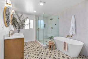 Shower, hair dryer