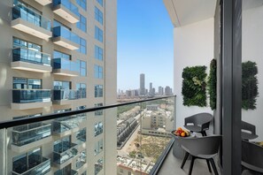 Lägenhet Deluxe - balkong - utsikt mot staden | Balkong