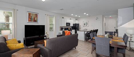 Smart TV, video games, foosball, table tennis