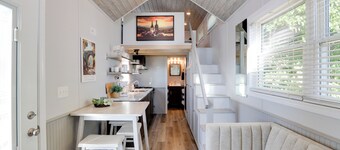 The Merlot Bungalow Defiance Tiny Home on Trail