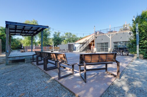 The Merlot Bungalow Defiance Tiny Home on Trail