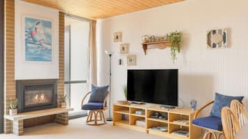 Fernseher, Kamin, DVD-Player, Arbeitsbereiche