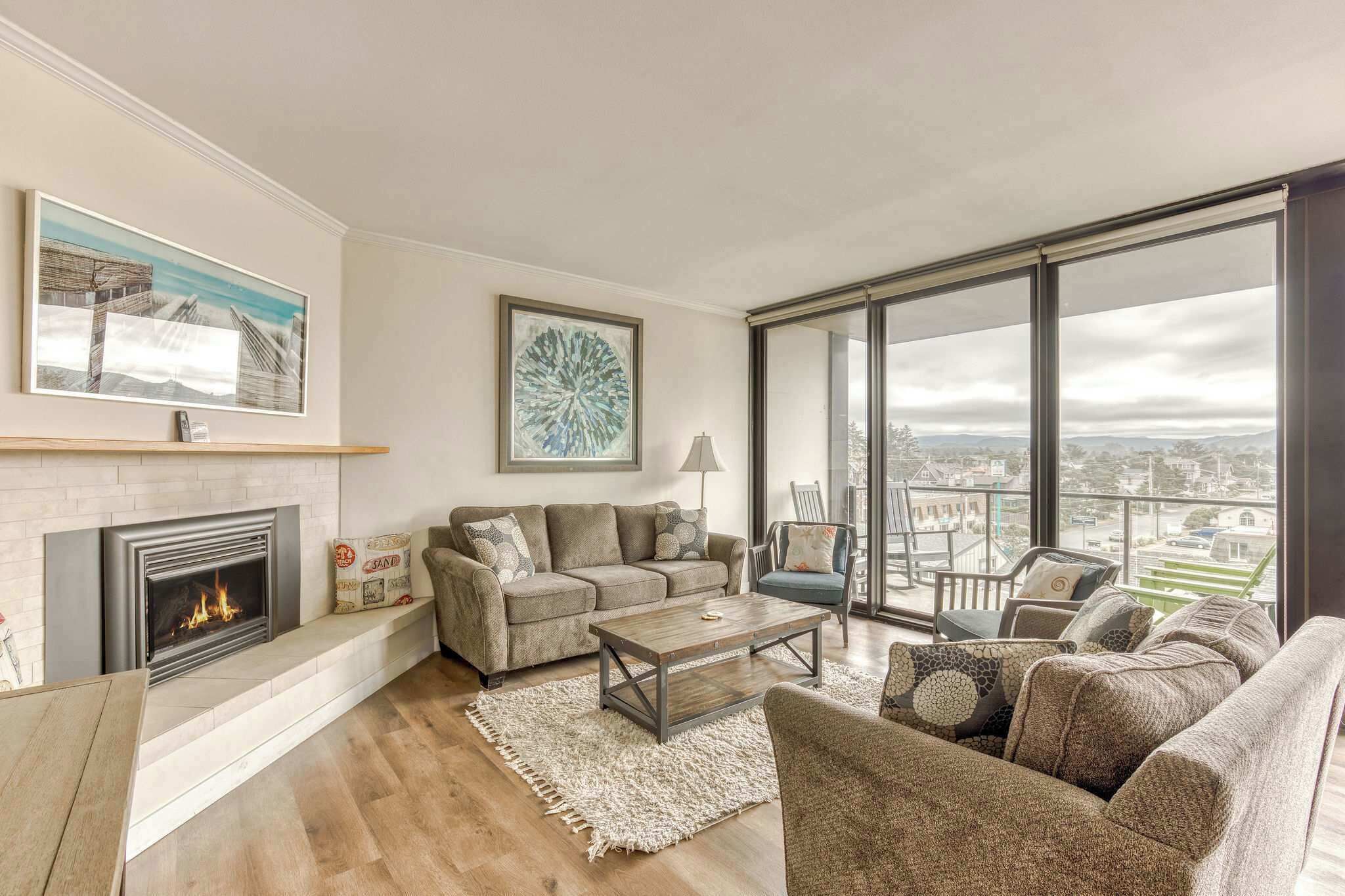 TV, fireplace, DVD player, offices