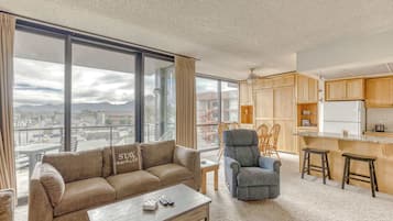 TV, fireplace, DVD player, offices