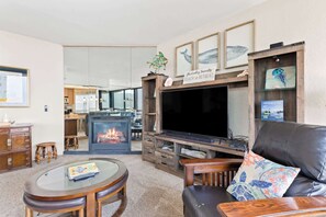 TV, fireplace, DVD player, offices