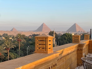 View from property - Taj pyramids view inn (Giza)