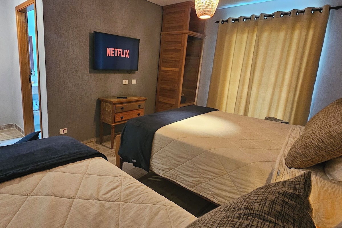 Superior Triple Room, Patio, Mountain View | Premium bedding, minibar, desk, laptop workspace