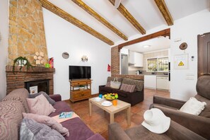 Télévision, cheminée