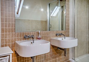 Hair dryer, towels