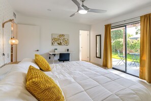 3 habitaciones, tabla de planchar con plancha, wifi y ropa de cama 