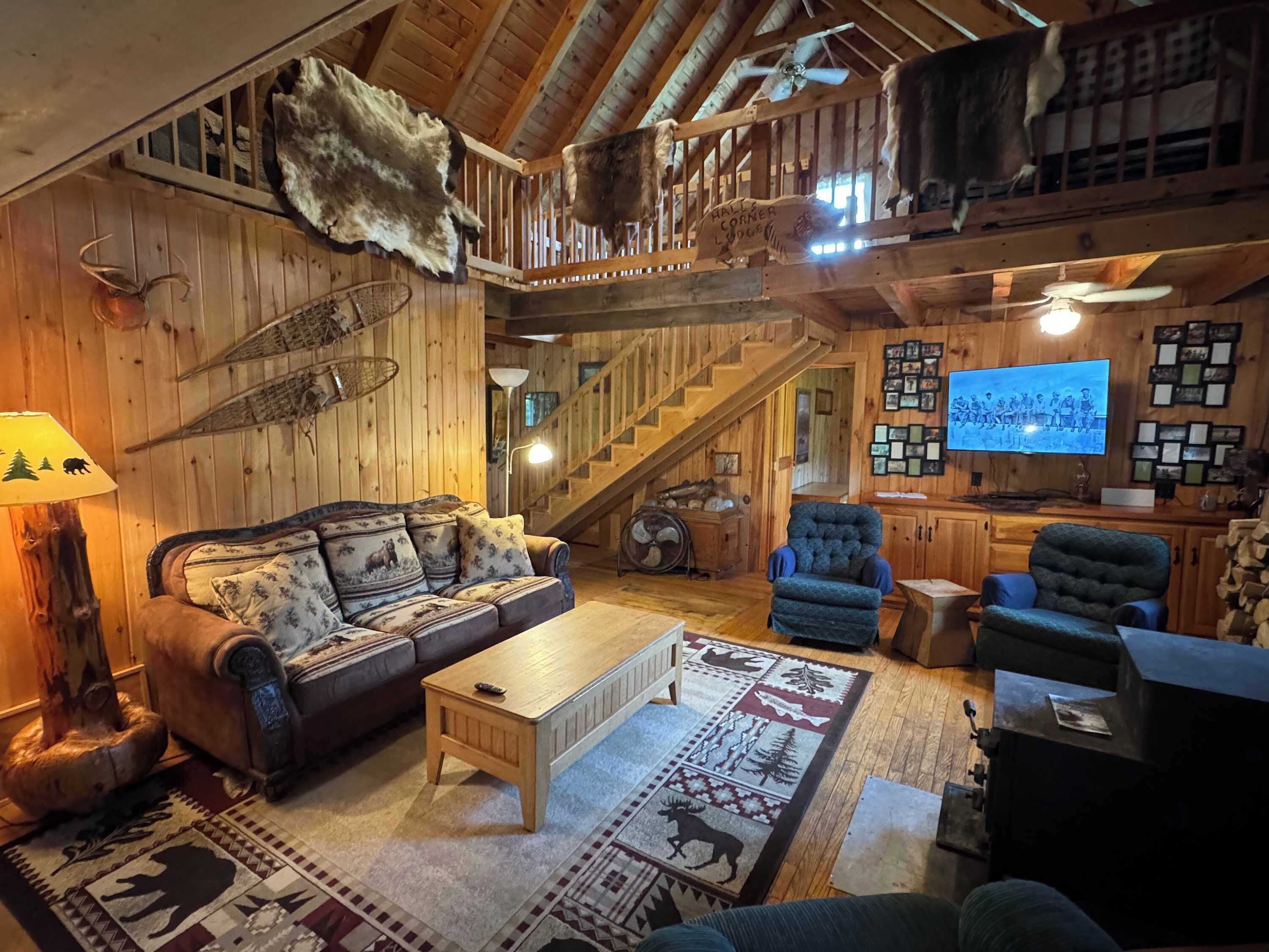 TV, fireplace, DVD player