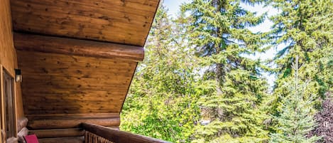 Baita Deluxe, 2 letti matrimoniali, vista montagna | Terrazza/patio