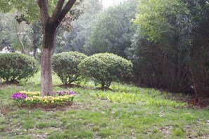 A szálláshely külső területei