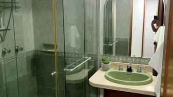 Soap, shampoo, toilet paper