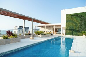 Pool - AR Rentals - Apartamento 721, Salguero Suites (Gaira)