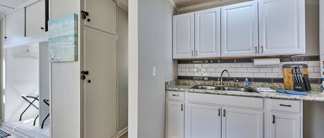 Highchair, paper towels