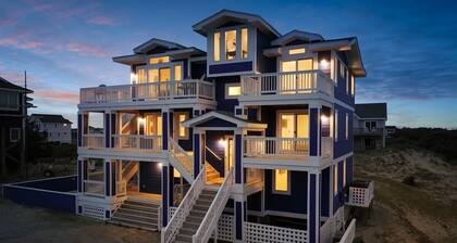 Oceanfront- walk to beach w/pool, hot tub and wrap around deck