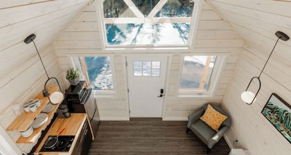 Perfect for two, this cozy retreat offers all you need for an Eklutna Valley getaway