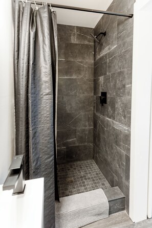 Hair dryer, towels
