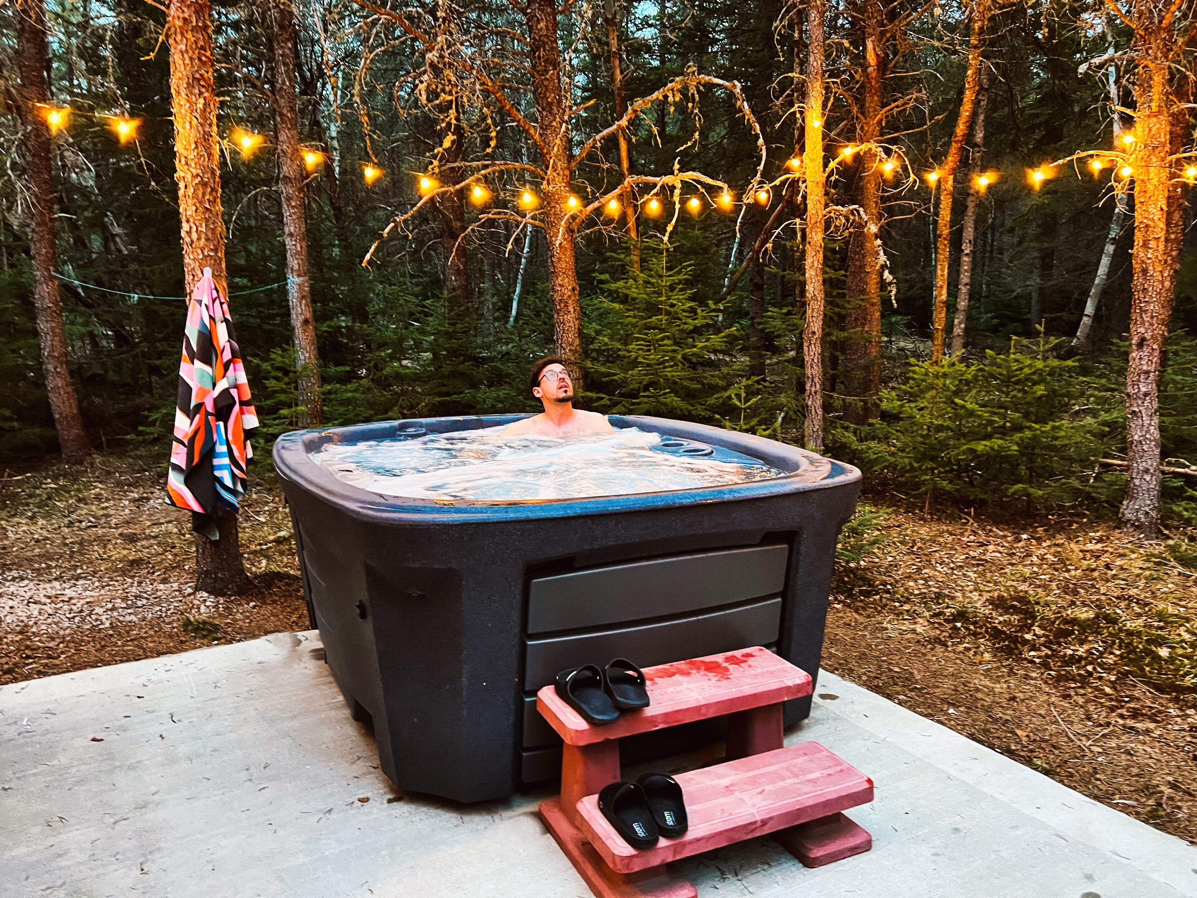 Baignoire à remous extérieure