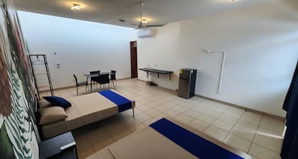 Spacious studio with 2 beds and WiFi, AC in fabulous Puerto Escondido