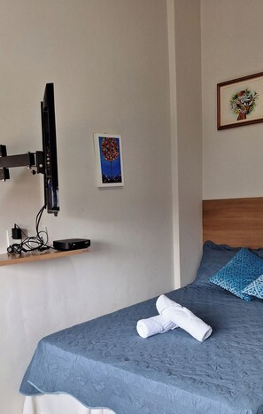 1 bedroom, blackout curtains, iron/ironing board, free WiFi