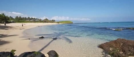 Beach nearby, sun loungers, beach towels