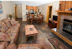 TV, fireplace, DVD player