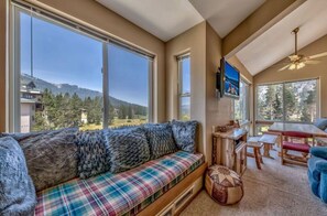TV, fireplace, DVD player