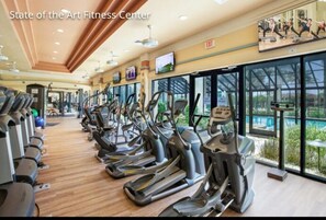 Fitness facility - Spacious 3 bedroom 2 bath condo with resort style amenities.  Great location! (Estero)