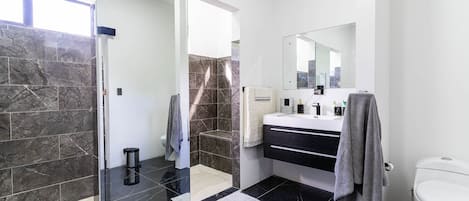 Towels, soap, toilet paper